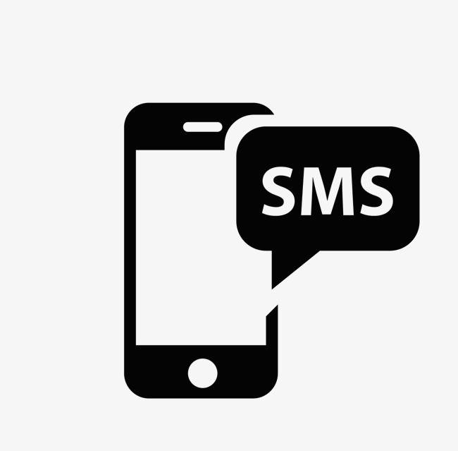 Text Message Logo - Black And White Mobile Phone Text Message Logo Logo, Black And White