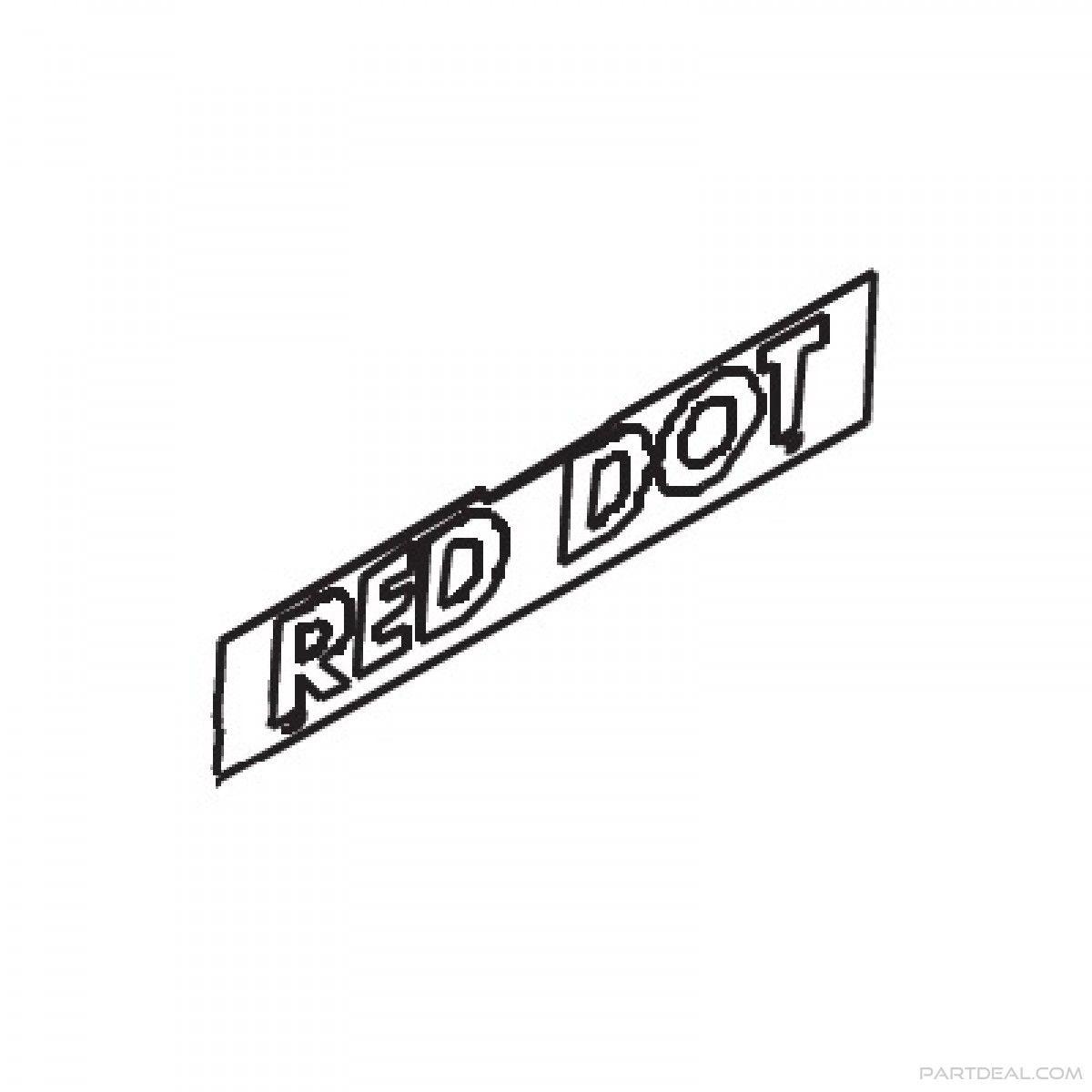 Red Dot with White R Logo - Red Dot Red Dot Placard For R 9777 0 And R 9777 1 3 9144 0P RD