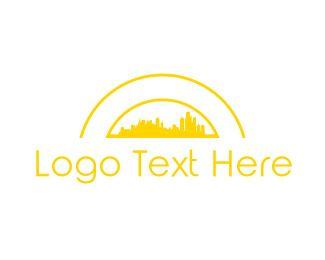 Yellow City Logo - Urban Logo Maker | BrandCrowd