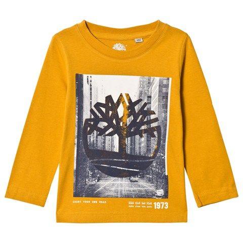 Yellow City Logo - Timberland Kids Yellow City Logo Long Sleeve T-Shirt | AlexandAlexa