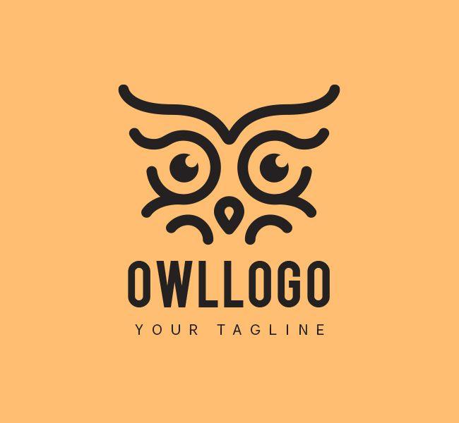 Owl Eyes Logo - Owl Eyes Logo & Business Card Template Design Love