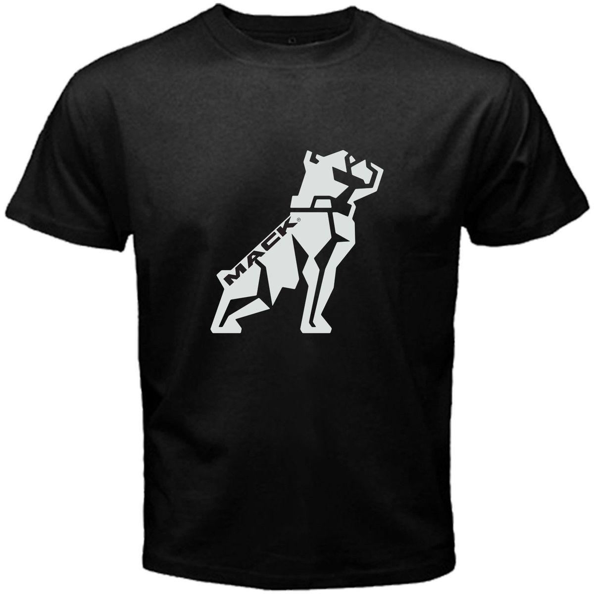 Mack Truck Bulldog Logo - MACK TRUCKS Bulldog Logo Rare T Shirt Short Sleeve Round Neck T