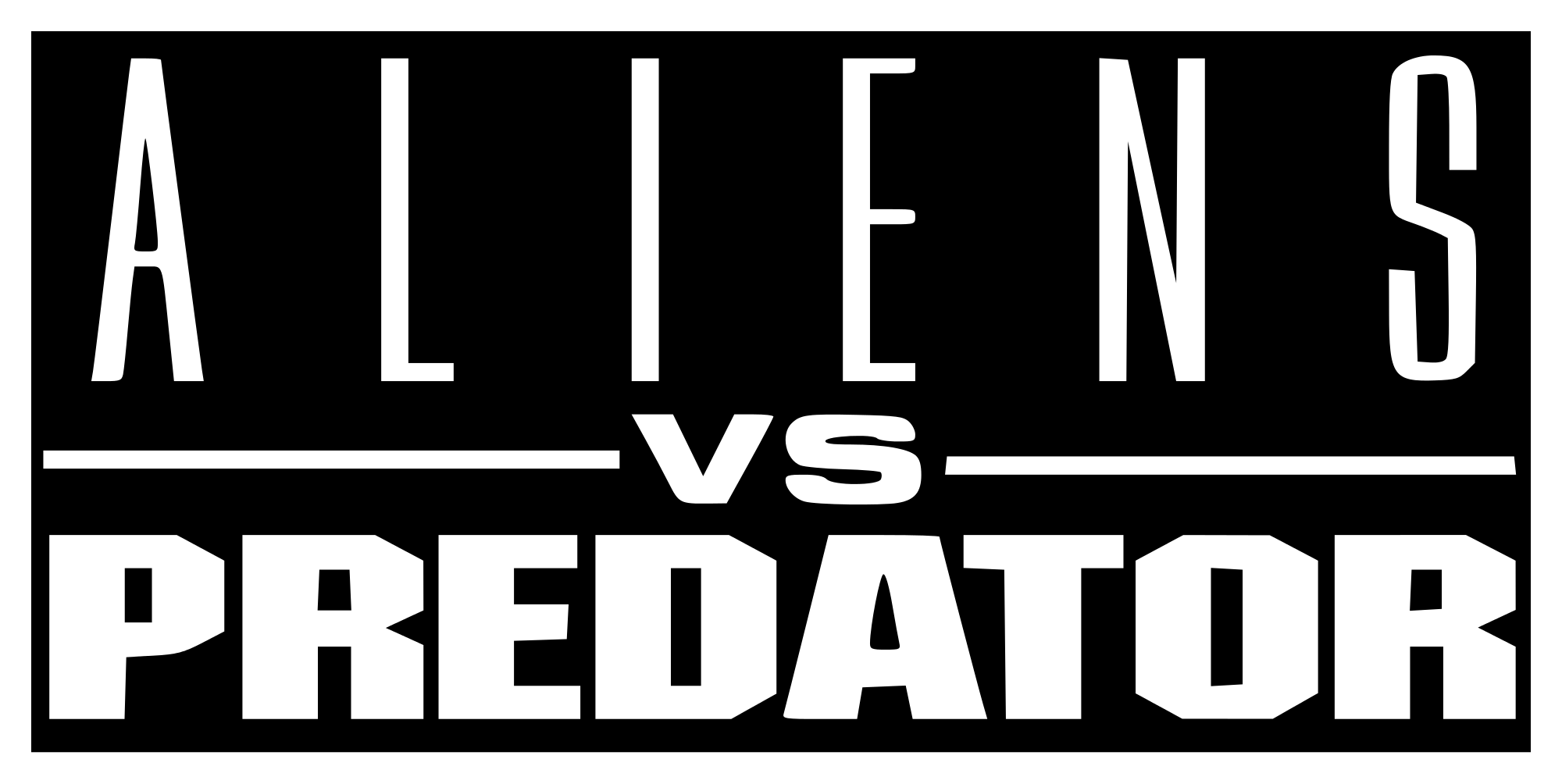 Alien vs Predator Logo - File:Logo Aliens vs Predator.svg - Wikimedia Commons