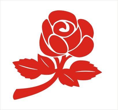 English Rose Logo - Single Colour English Rose Vinyl Sticker - £2.10 : Vinyl Stickers Direct