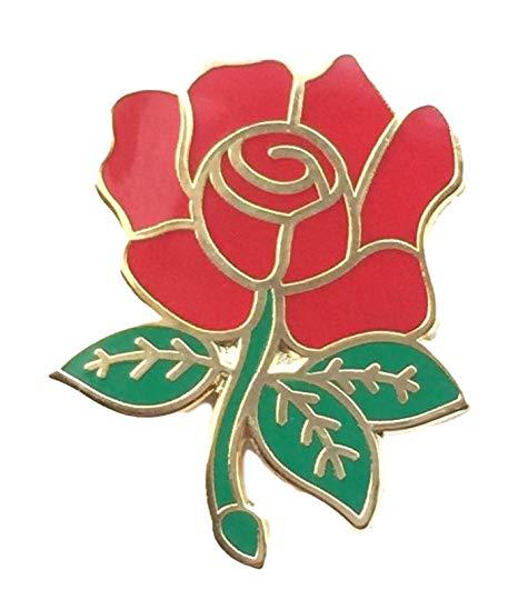 English Rose Logo - Lancashire County Red Rose English Rose enamel lapel pin badge ...