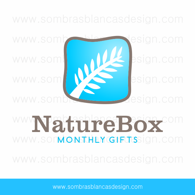 Nature Box Logo - Nature Box - Pre-designed Logo - Sombras Blancas Art & Design