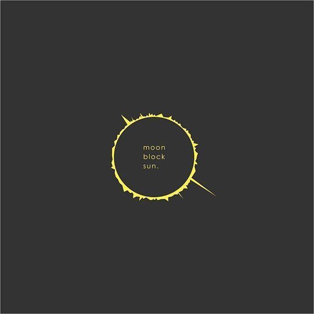 Sun and Moon Logo - MOON BLOCK SUN #totalsolareclipse #graphic #design #logo #logoroom ...