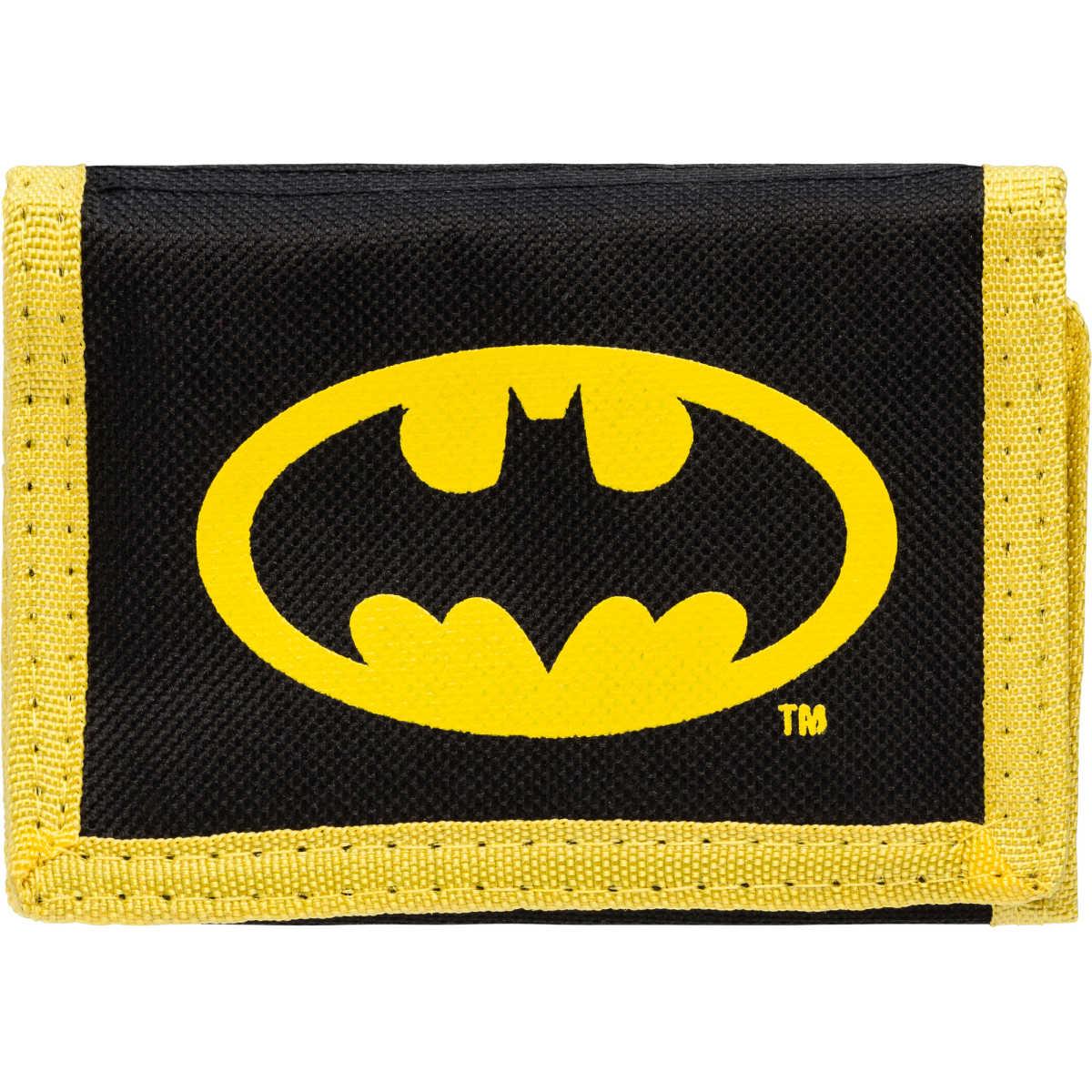 Yellow and Black Batman Logo - Batman Logo Wallet - Black/Yellow | BIG W
