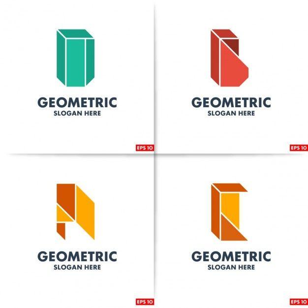 Four-Color Logo - Four colored geometric logos Vector | Free Download