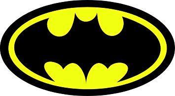 Yellow and Black Batman Logo - Amazon.com: ChicWalls Black & Yellow Batman Logo Sign All Weather ...