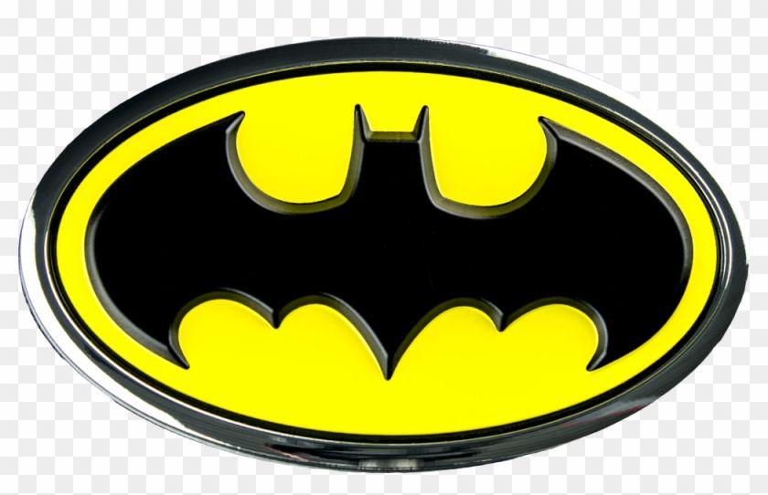 Yellow and Black Batman Logo - Batman Classic Logo Chrome, Black And Yellow Premium - Batman Logo ...