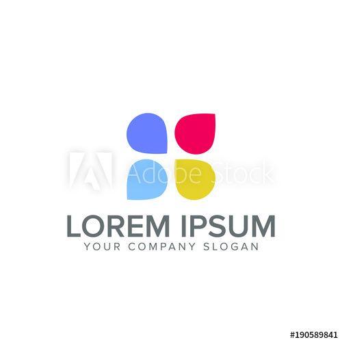 Four-Color Logo - abstract four color logo - Buy this stock vector and explore similar ...