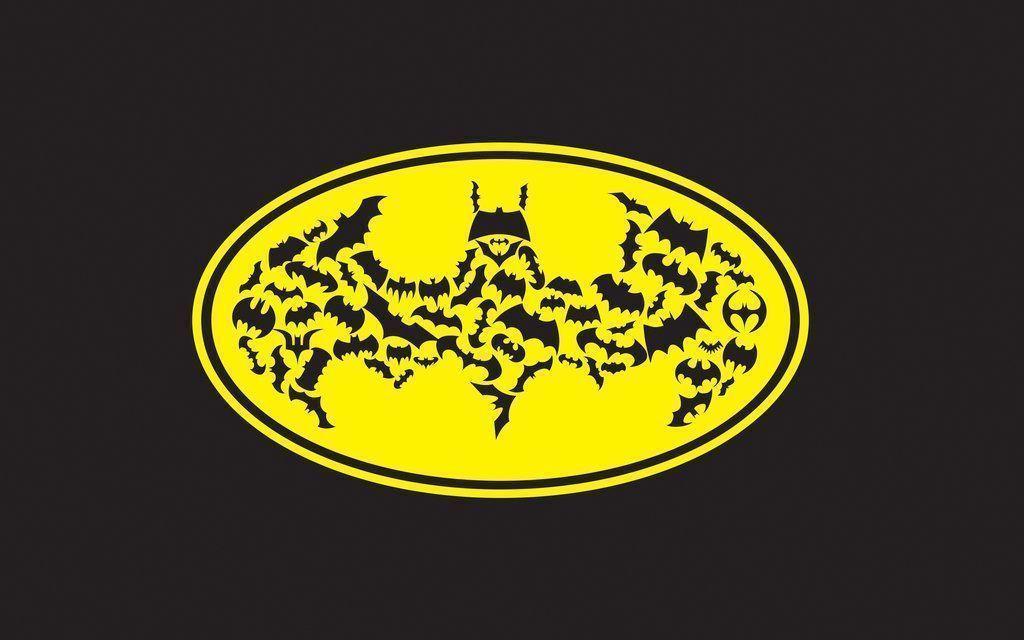 Yellow and Black Batman Logo - Batman Logo Wallpapers - Wallpaper Cave