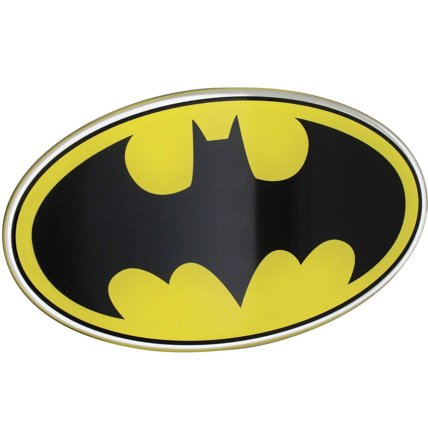 Yellow and Black Batman Logo - Amazon.com: Fan Emblems Batman Logo Car Decal Domed/Black/Yellow ...