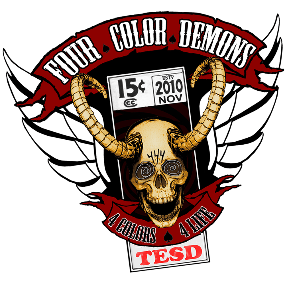 Four-Color Logo - Four Color Demons – The Original Motorcycle Club for Comic Book Fans