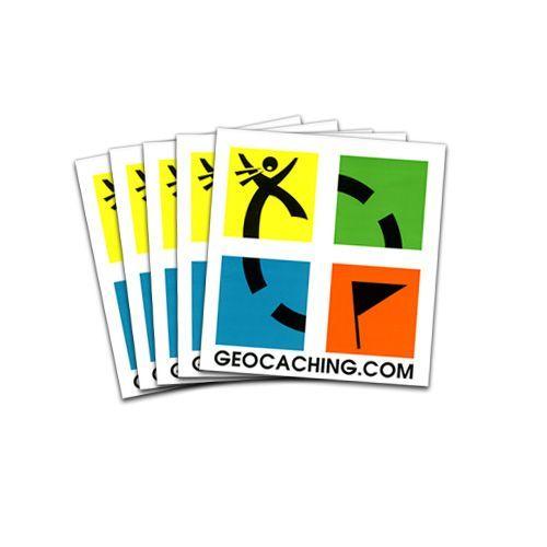 Four-Color Logo - 4 Color Geocaching Tattoos (10 pack)