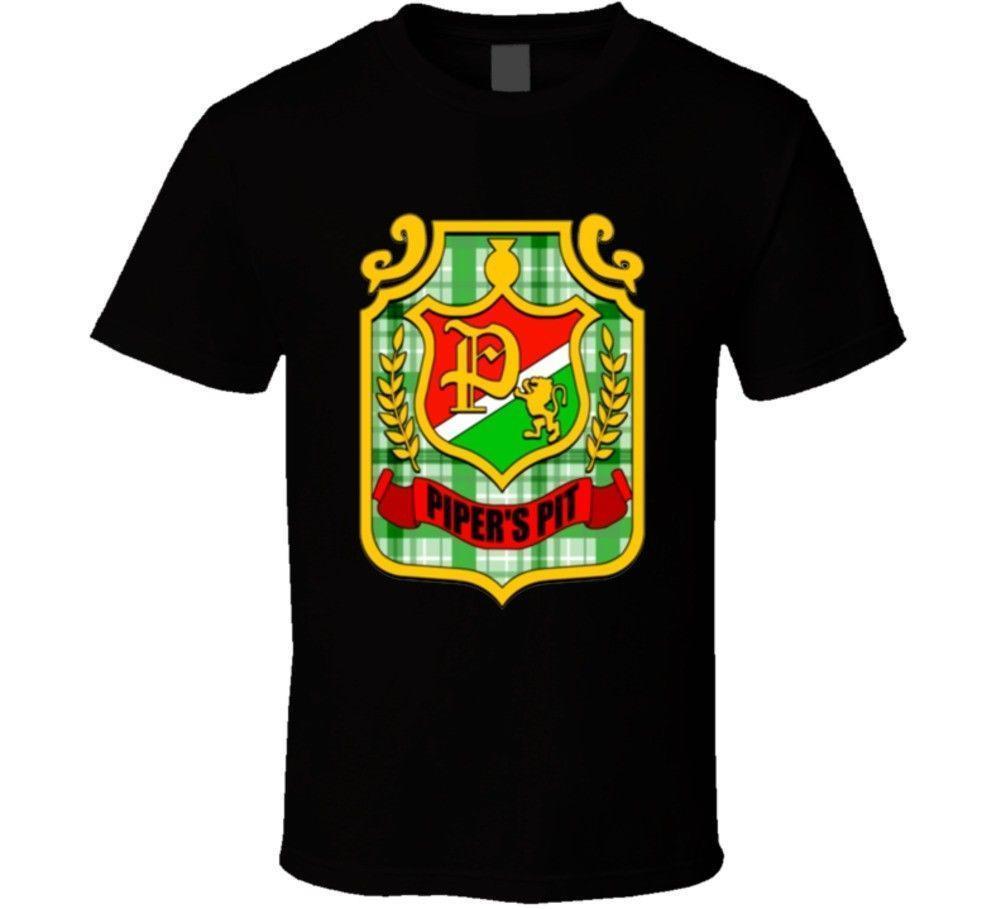 Cool Wrestling Logo - Rowdy Roddy Piper Piper'S Pit Logo Wrestling T Shirt Buy Cool T ...