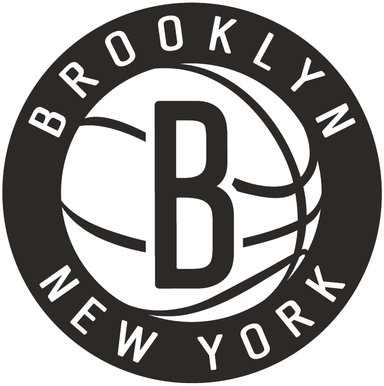 In a Circle with a Black B Logo - Brooklyn Nets Secondary Logo - National Basketball Association (NBA ...