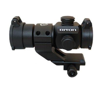 Red Dot with White R Logo - Riton RT R Mod 3 Rifle Red Dot Sight