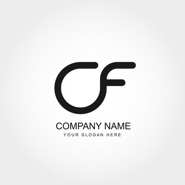 CF Logo - Initial Letter CF Logo Template Vector Design Template for Free