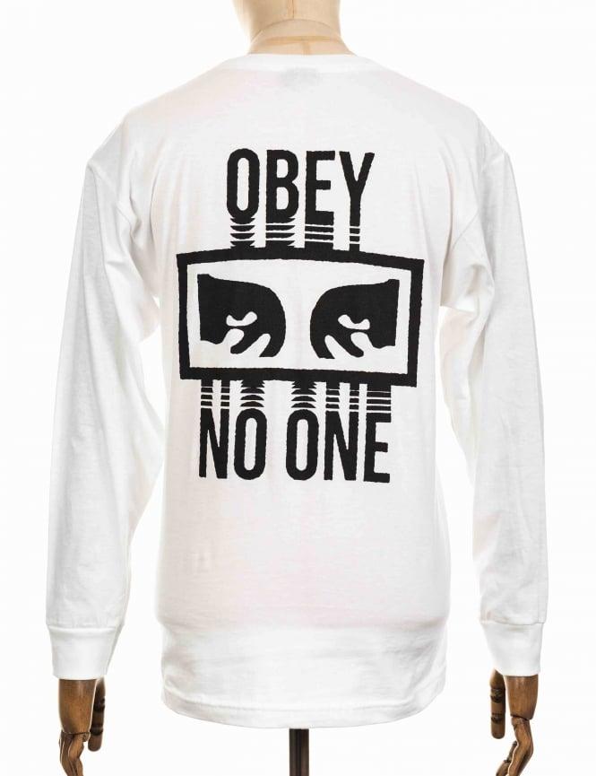 Obey Brand Logo - Obey Clothing L S No One Tee S No One T Shirt