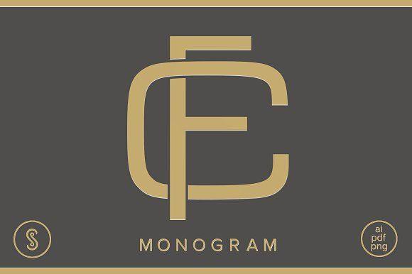 CF Logo - CF Monogram FC Monogram ~ Logo Templates ~ Creative Market