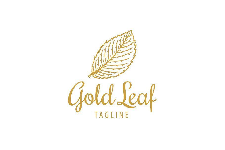 Gold Leaf Logo - Gold Leaf Logo ~ Logo Templates ~ Creative Market