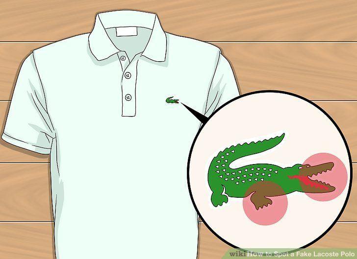 French Apparel Company Alligator Logo - 3 Ways to Spot a Fake Lacoste Polo - wikiHow