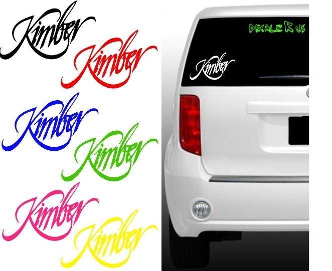 Kimber Logo - Kimber Logo Vinyl Decal Car Guns Sticker iPhone android car window ...