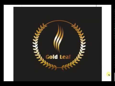 Gold Leaf Logo - Gold Leaf Logo Design Using Corel Draw / Corel Draw Tutorial - YouTube