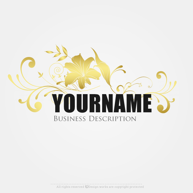 Gold Leaf Logo - Online Logo Creator - Gold Leaf Logo Template | Best Free Logo ...