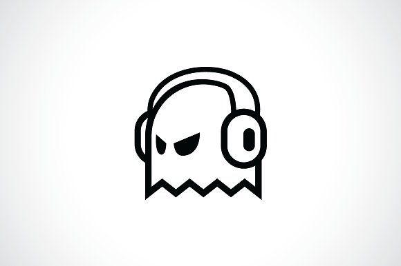 Ghost Logo - Ghost Player Logo Template ~ Logo Templates ~ Creative Market