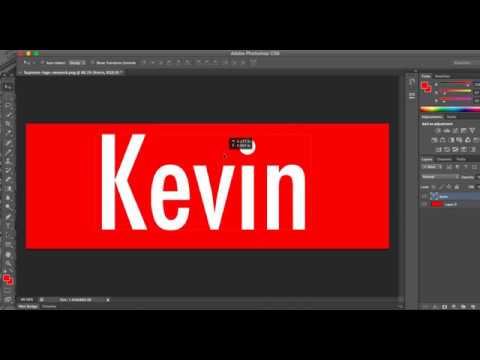 Custom Supreme Box Logo - How to make a CUSTOM Supreme BOX LOGO! (Photoshop CS6) - YouTube
