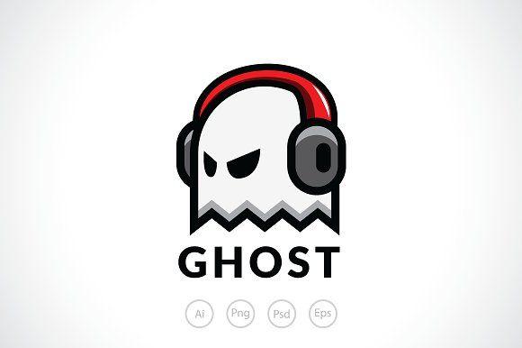 Ghost Logo - Ghost Player Logo Template ~ Logo Templates ~ Creative Market