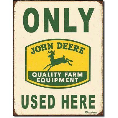 Vintage John Deere Logo - Amazon.com : Only John Deere Used Here Tractors Logo Distressed ...