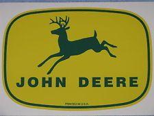 Old John Deere Logo - John Deere Decals | eBay
