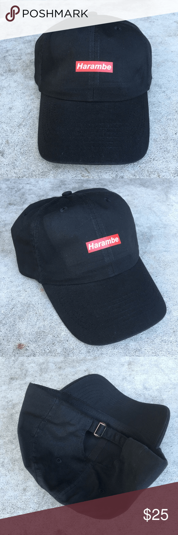 Custom Supreme Box Logo - Harambe Custom Unstructured Baseball Dad Hat Cap NWT | My Posh Picks ...