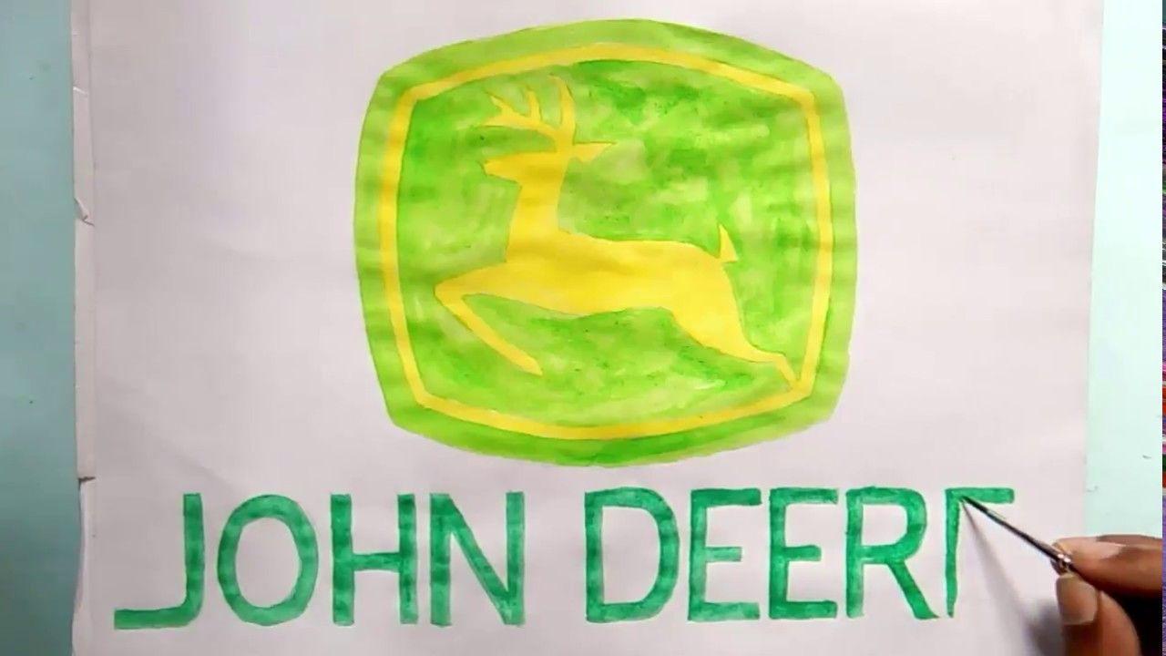 Old John Deere Logo - How to draw the JOHN DEERE logo (logo drawing) - YouTube