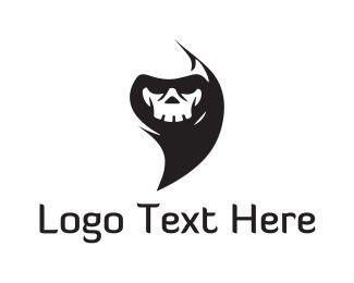 Ghost Logo - Logo Maker this Skull Ghost Logo Template Instantly