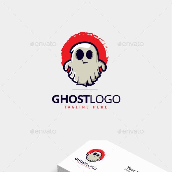 Ghost Logo - Ghost Logo Graphics, Designs & Templates from GraphicRiver