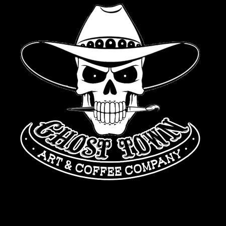 Ghost Logo - Ghost Town Logo of Ghost Town Art & Coffee Co., Pioche