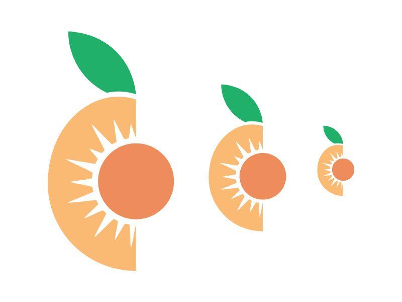 Peach Logo - Personal Logo: Work in Progress by Beth Noworatzky | Dribbble | Dribbble