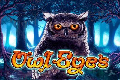 Owl Eyes Logo - Owl Eyes Slots Game - £10 - 500 Spins - Play Easy Slots