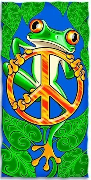 Hippie Frog Logo - ☮ American Hippie Art ~ Peace Frog | HIPPIE @ HEART | Pinterest ...