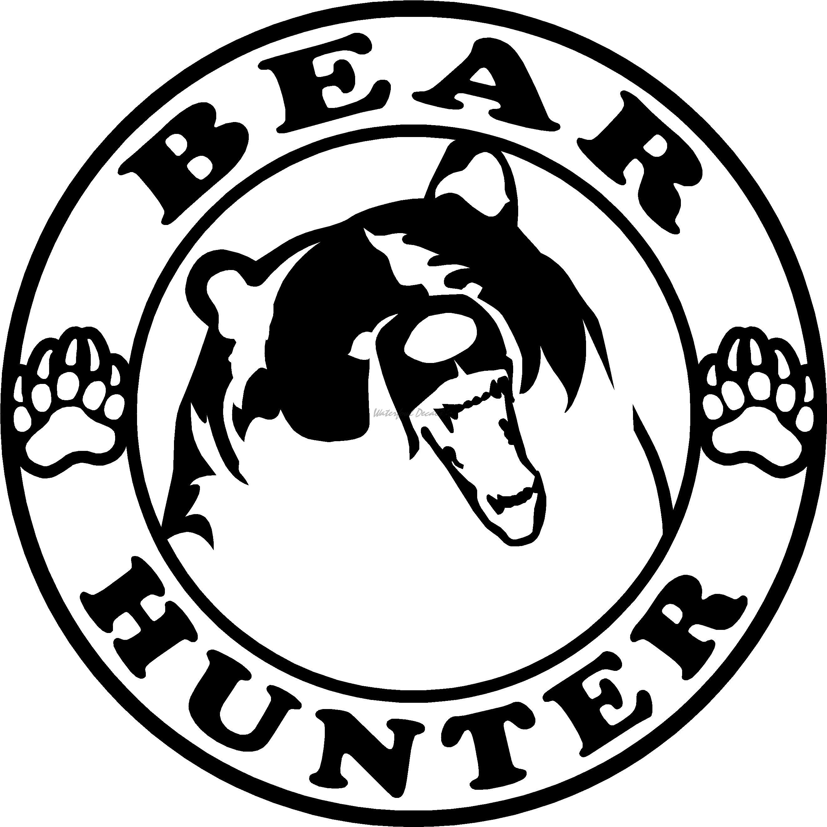 Bear Hunter Logo - Bear Hunter - Bear Hunting Decal