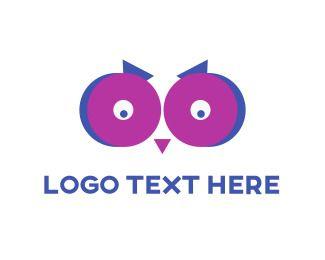 Owl Eyes Logo - Owl Logos. Make An Owl Logo Design