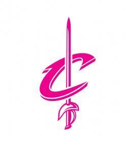 Pink Cavalier Logo - cleveland cavaliers alternate logo flock iron on sticker 2010 11 ...