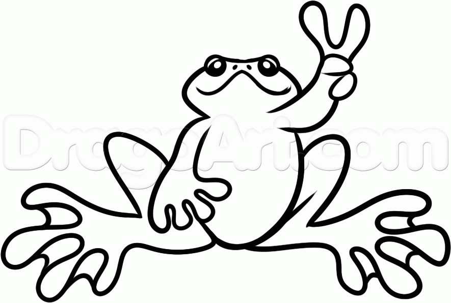 Hippie Frog Logo - Free Frog Drawing, Download Free