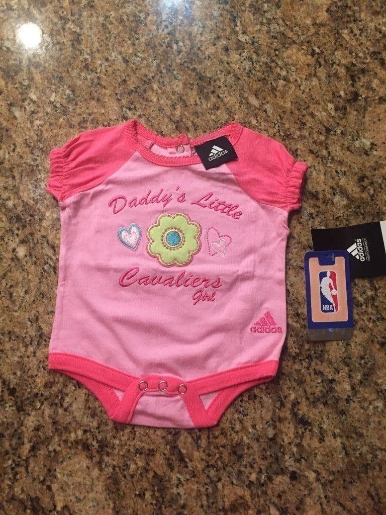 Pink Cavalier Logo - Cleveland Cavaliers Pink Infant Girls Onesie Size 0 3 Months