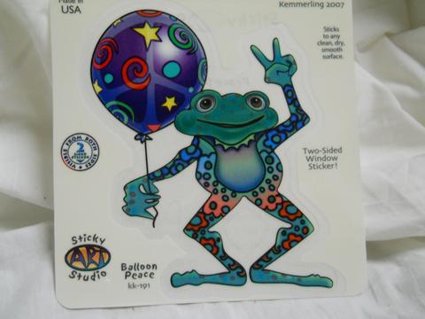 Hippie Frog Logo - Hippie Frog Sticker – HalfMoonMusic